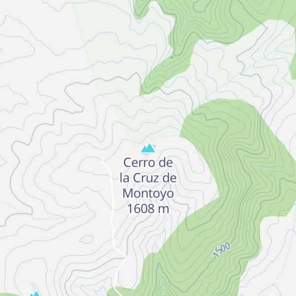 Map of Cerro de la Cruz de Montoyo