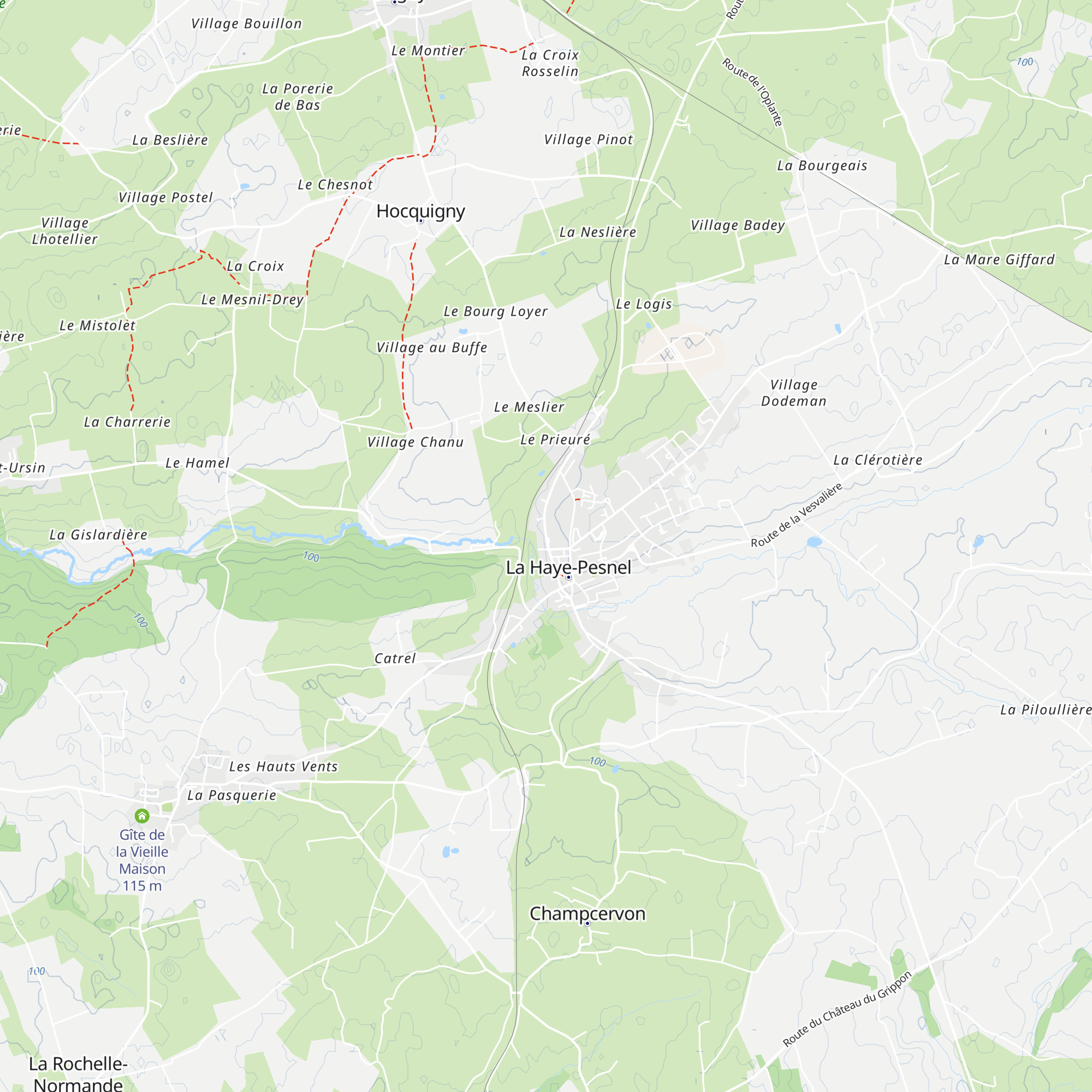 Granville Terre et Mer map