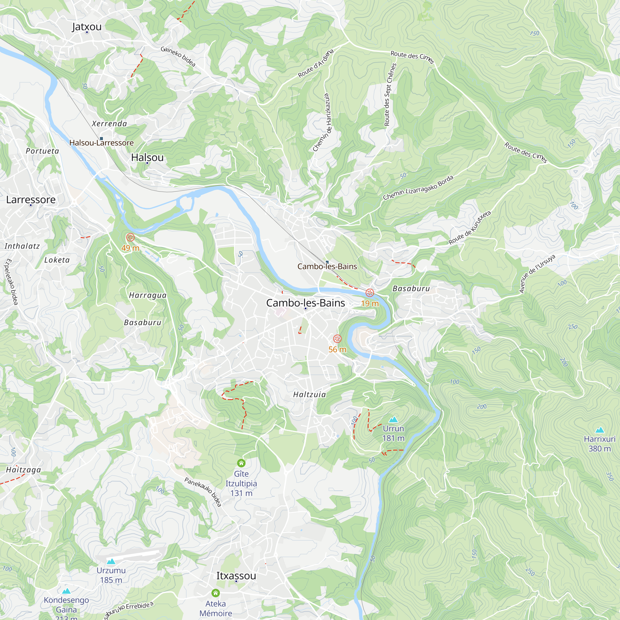 Office de tourisme de Cambo-les-Bains map