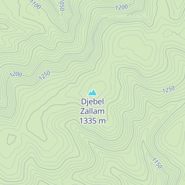 Map of Djebel Zallam