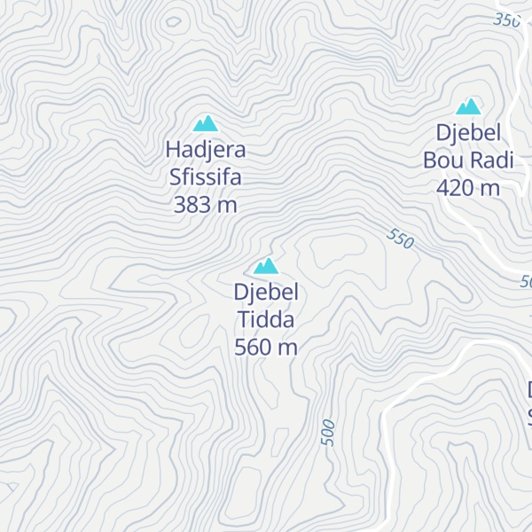 Map of Djebel Tidda