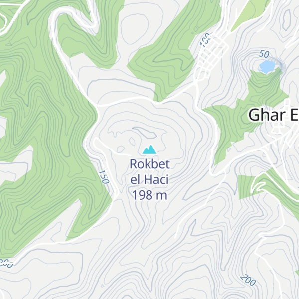 Map of Rokbet el Haci