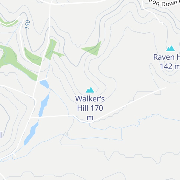 Map of Walker's Hill
