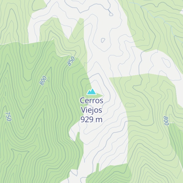 Map of Cerros Viejos