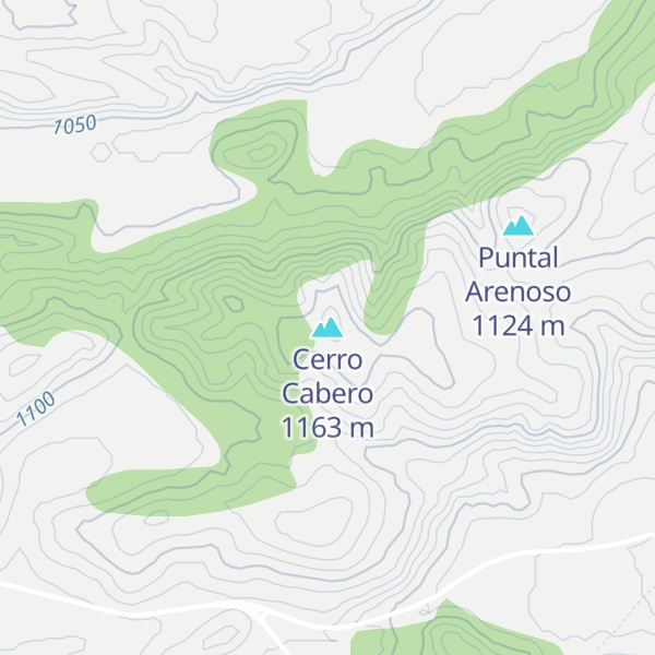 Map of Cerro Cabero