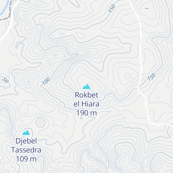Map of Rokbet el Hiara