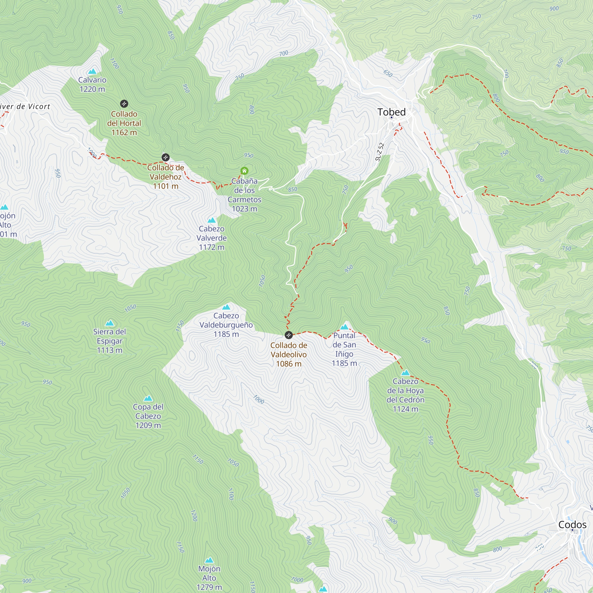 Refugio Fuente Molina map