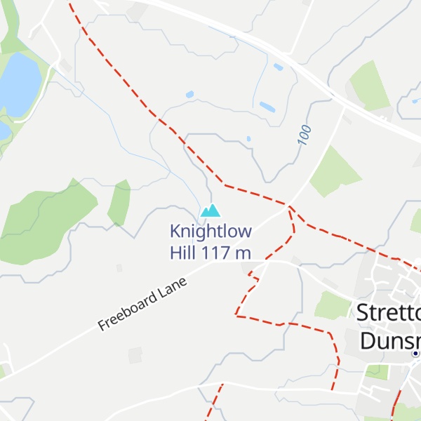 Map of Knightlow Hill