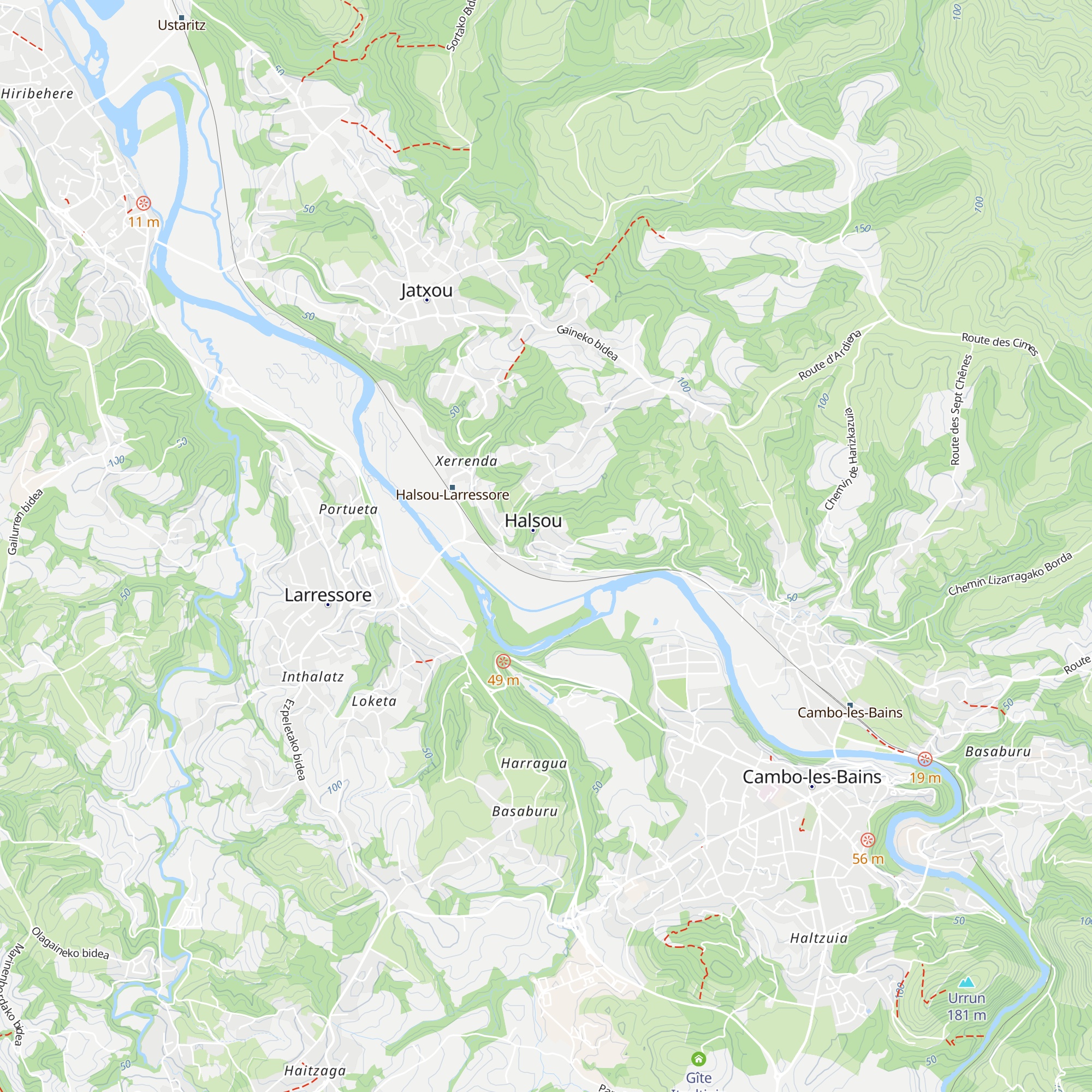 Gîte de la Villa Sabaloa map