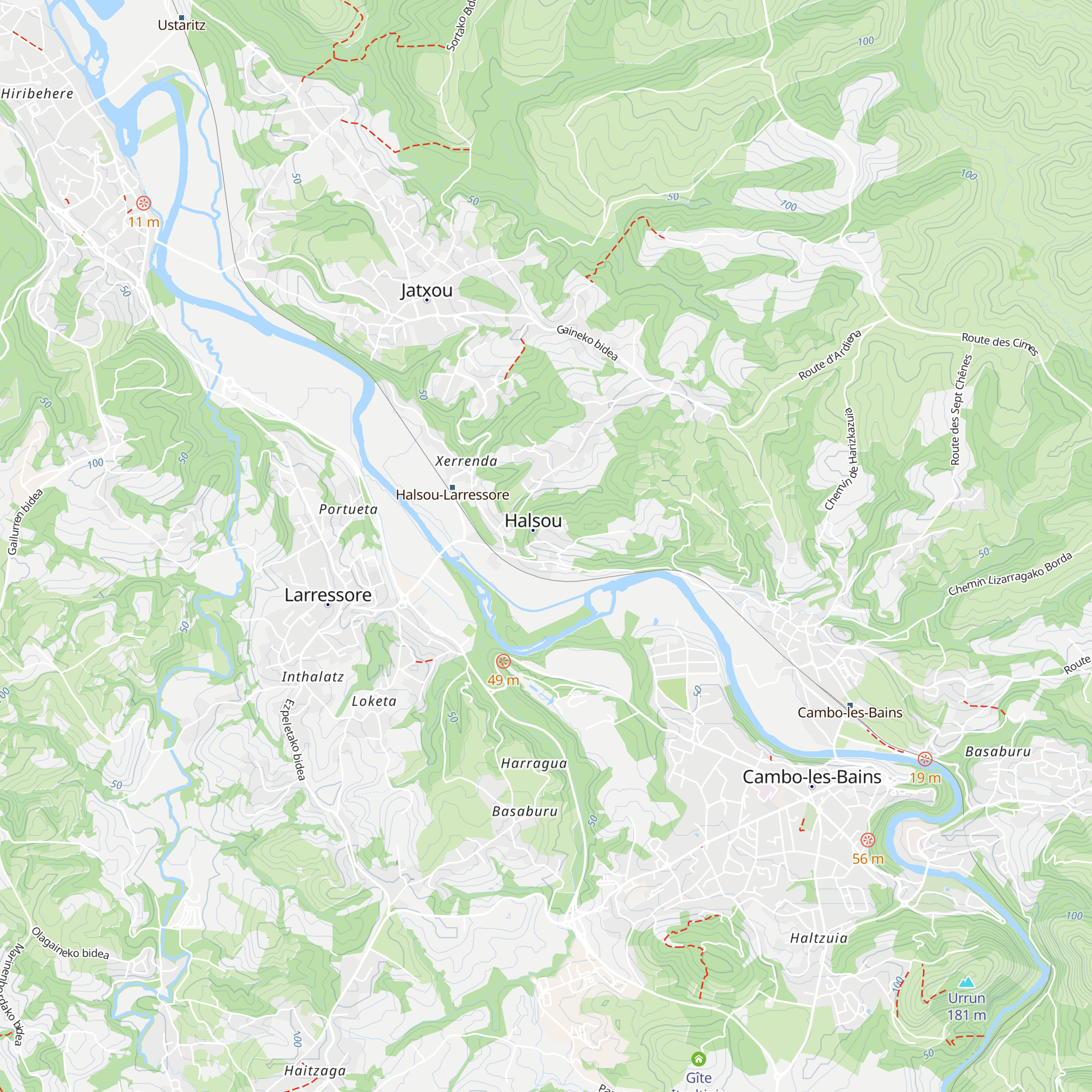 Gîte de la Villa Sabaloa map