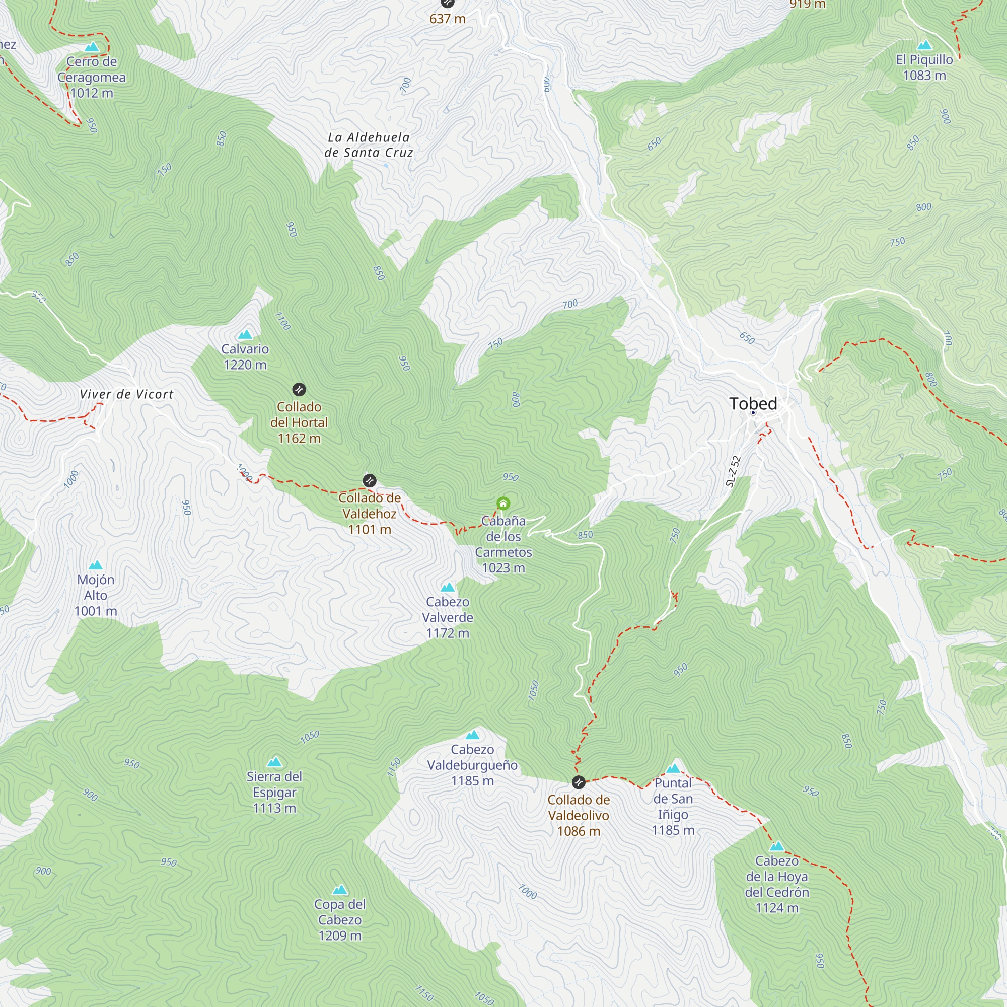 Cabaña de los Carmetos map