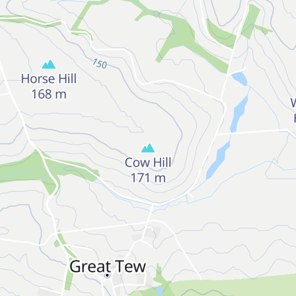 Map of Cow Hill