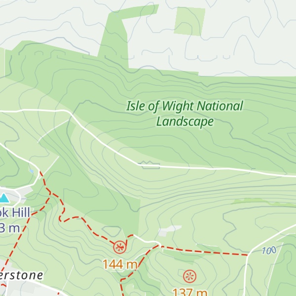 Map of Mottistone Down