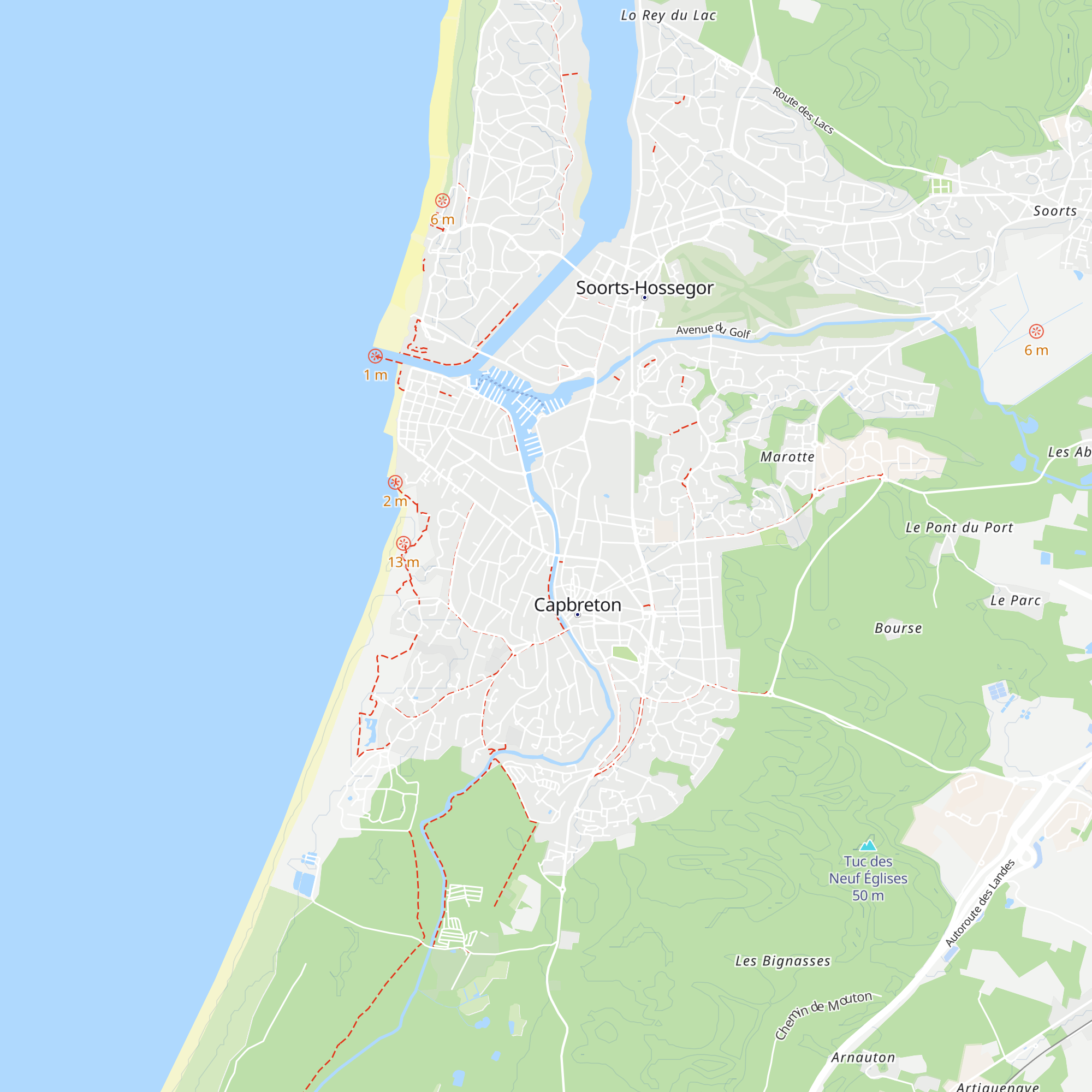 Office de Tourisme Capbreton - Landes Atlantique Sud map