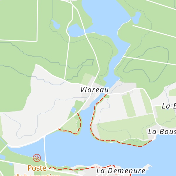Map of Gîte du Lac de Vioreau