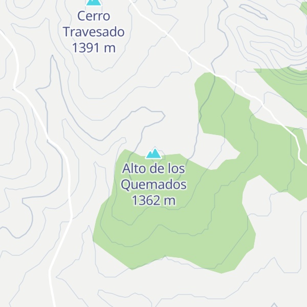 Map of Alto de los Quemados