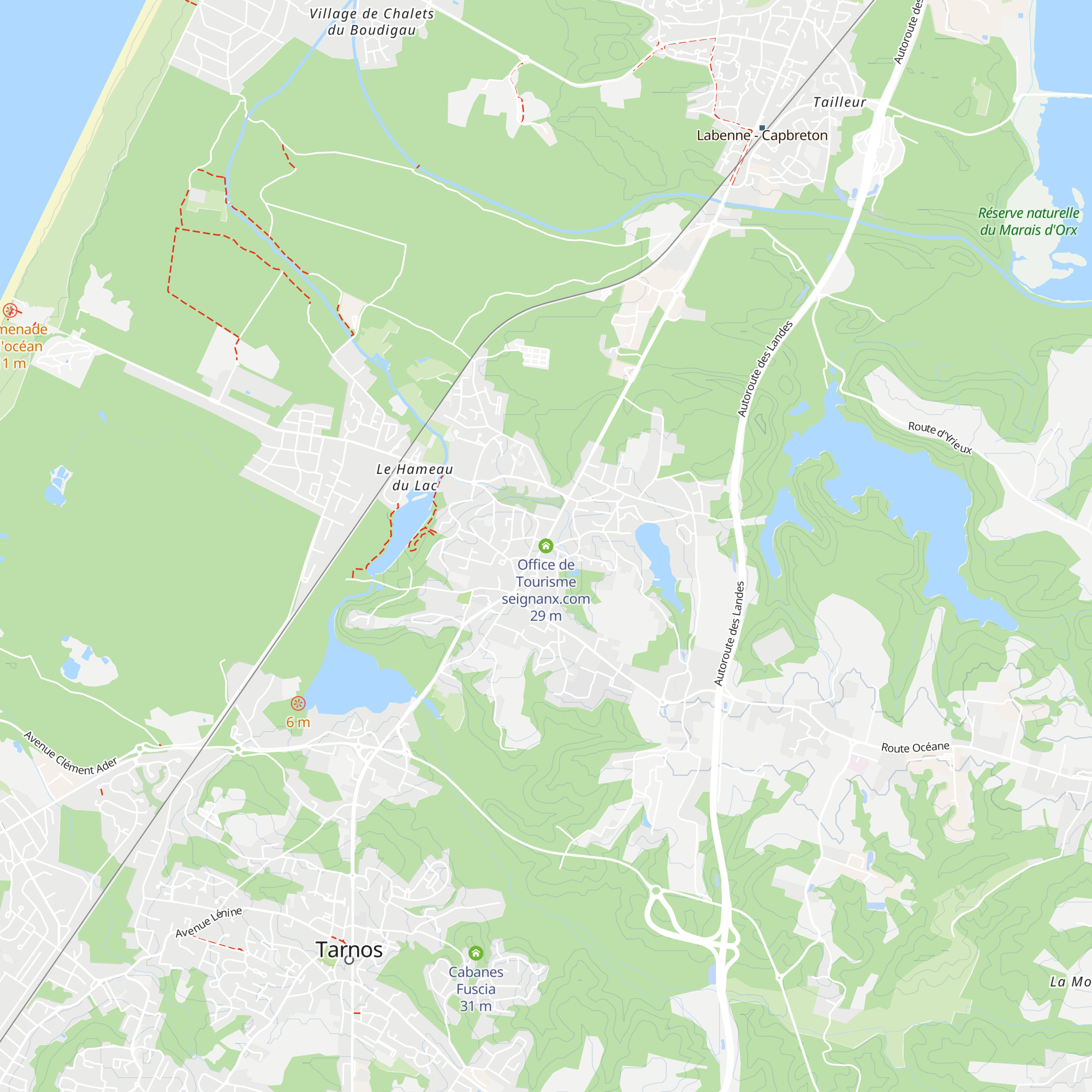 Office de Tourisme seignanx.com map