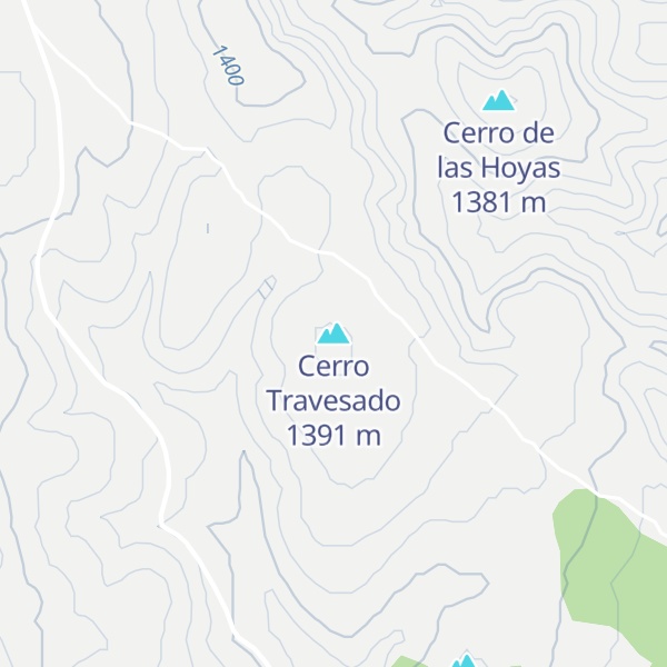 Map of Cerro Travesado