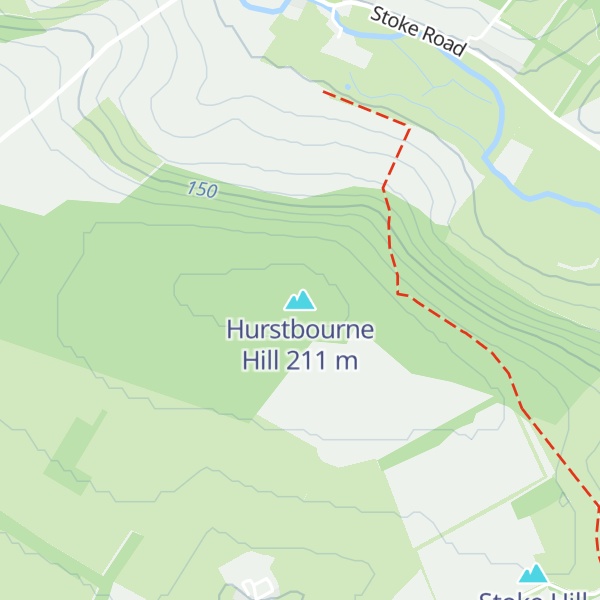 Map of Hurstbourne Hill