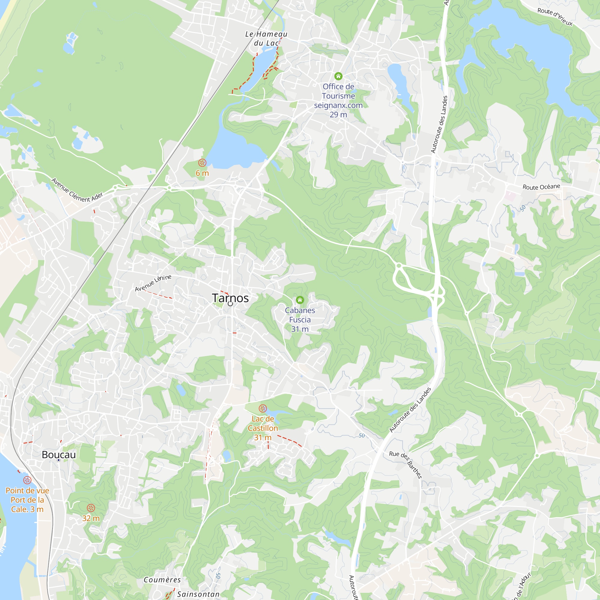 Cabanes Fuscia map