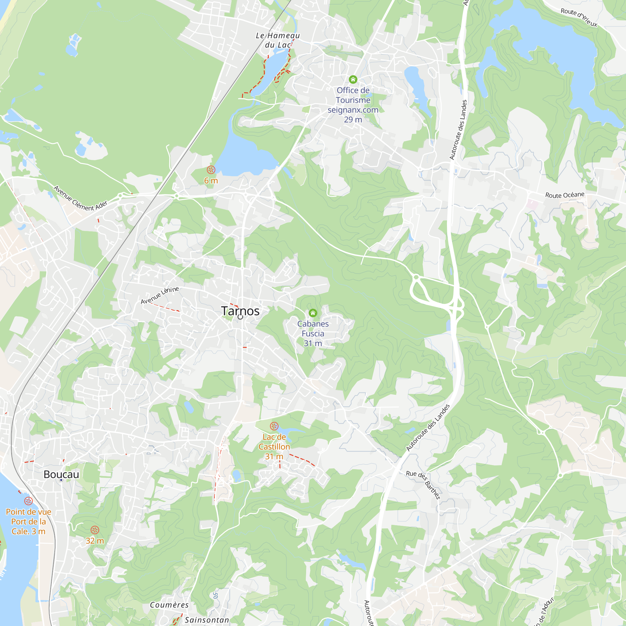 Cabanes Fuscia map