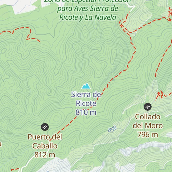 Map of Sierra de Ricote