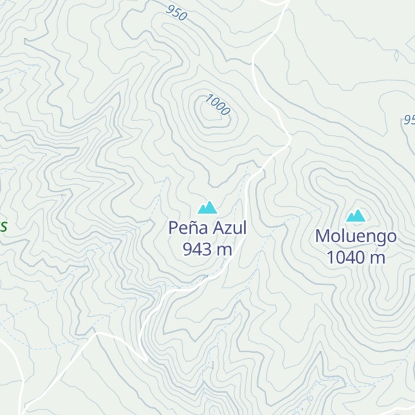 Map of Peña Azul