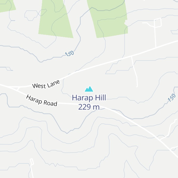 Map of Harap Hill