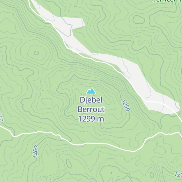 Map of Djebel Berrout