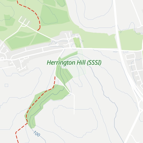 Map of Herrington Hill