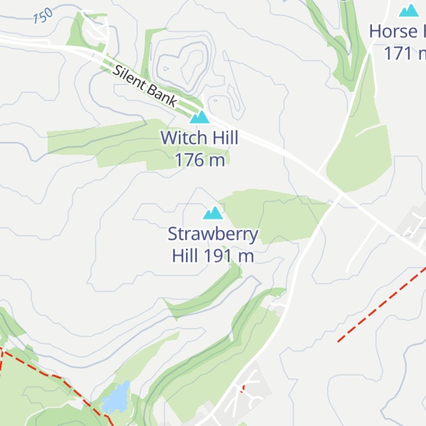 Map of Strawberry Hill