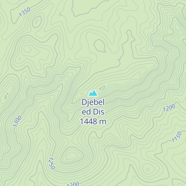 Map of Djebel ed Dis