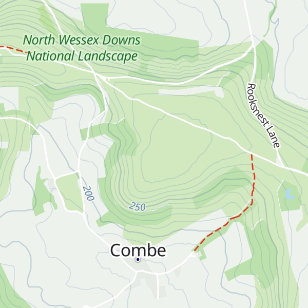 Map of Walbury Hill