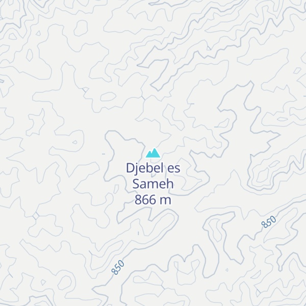 Map of Djebel es Sameh