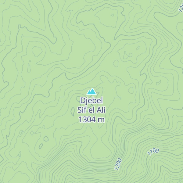 Map of Djebel Sif el Ali