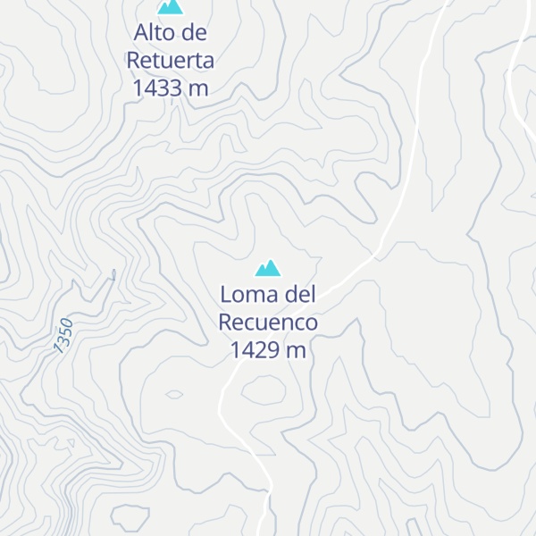 Map of Loma del Recuenco
