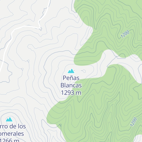 Map of Peñas Blancas