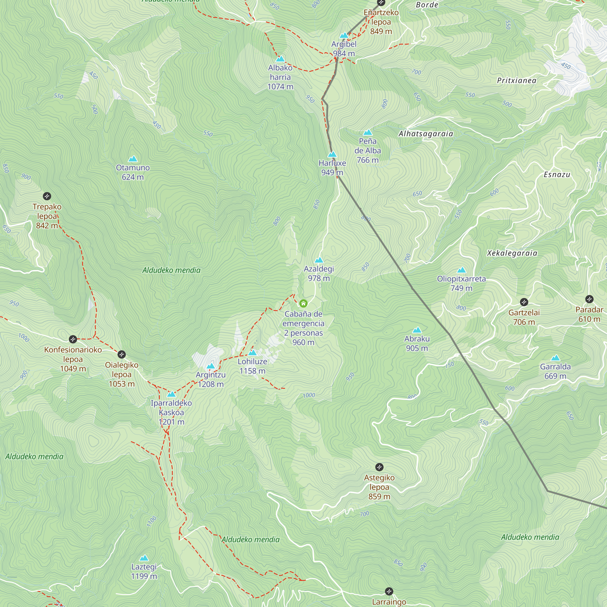 Cabaña de emergencia 2 personas map