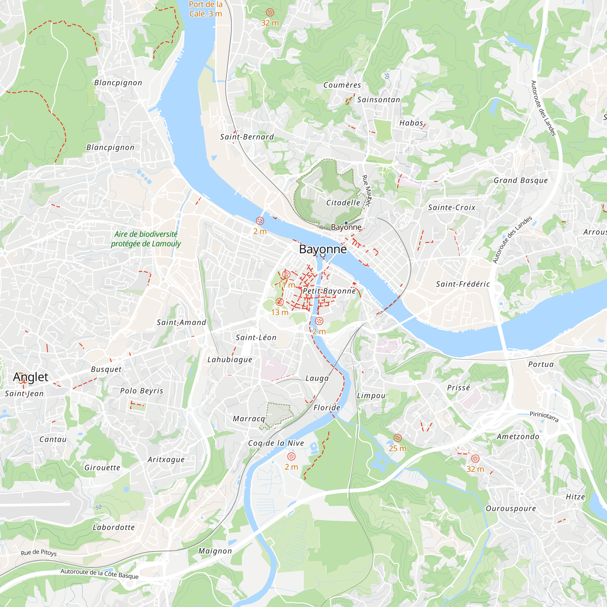 Refuge Saint-Jacques map