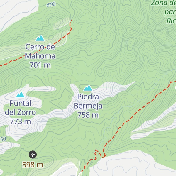 Map of Piedra Bermeja