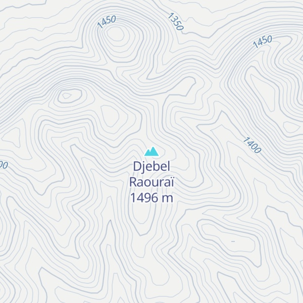 Map of Djebel Raouraï