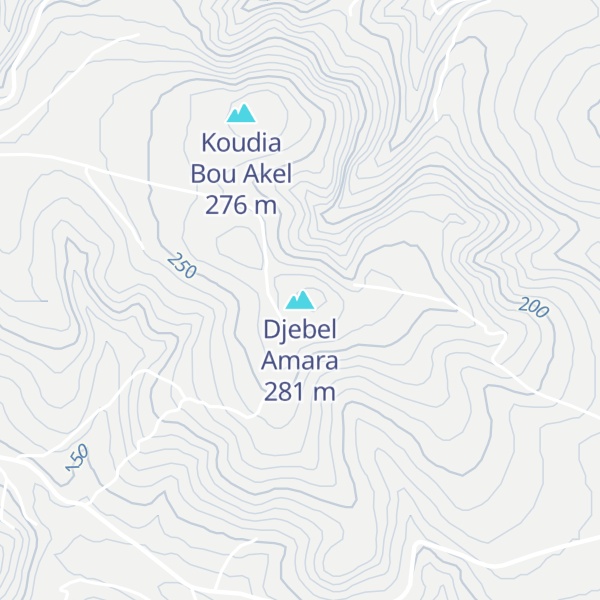 Map of Djebel Amara