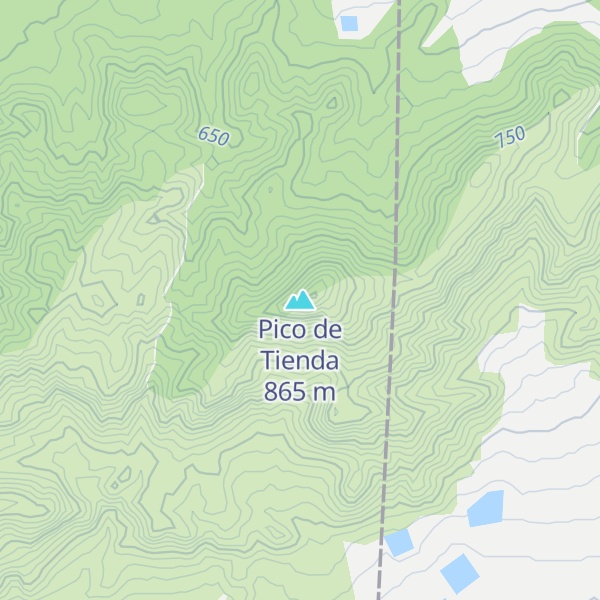 Map of Pico de Tienda