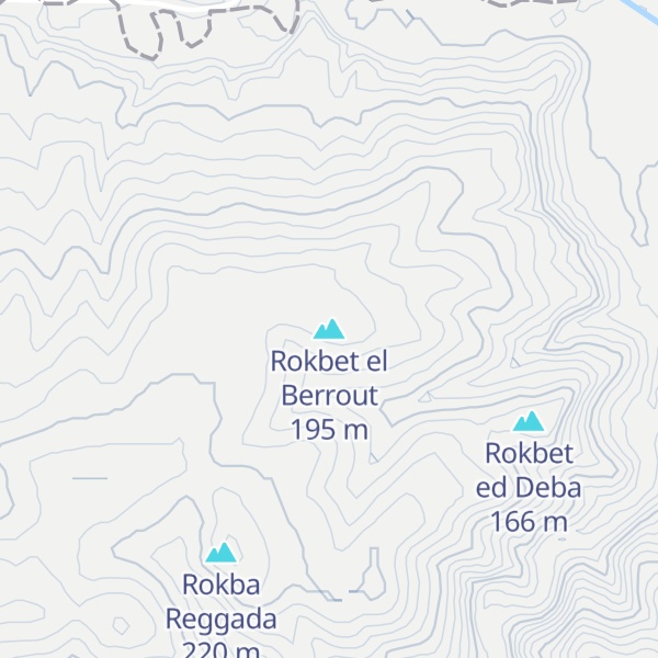 Map of Rokbet el Berrout