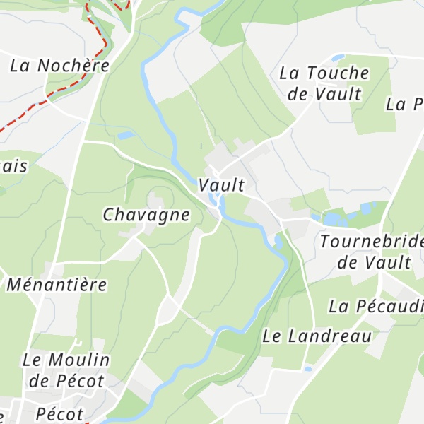 Map of Gîtes ruraux