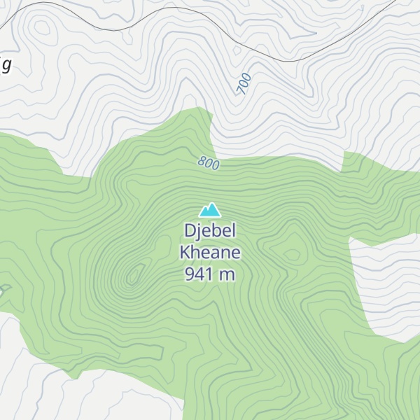 Map of Djebel Kheane