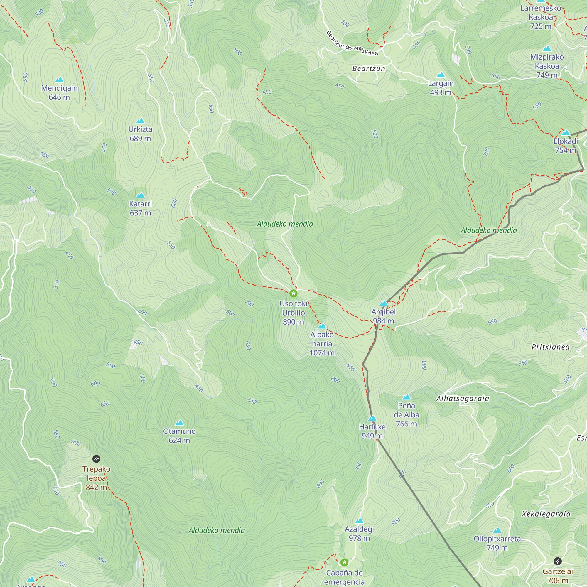 Uso toki Urbillo map