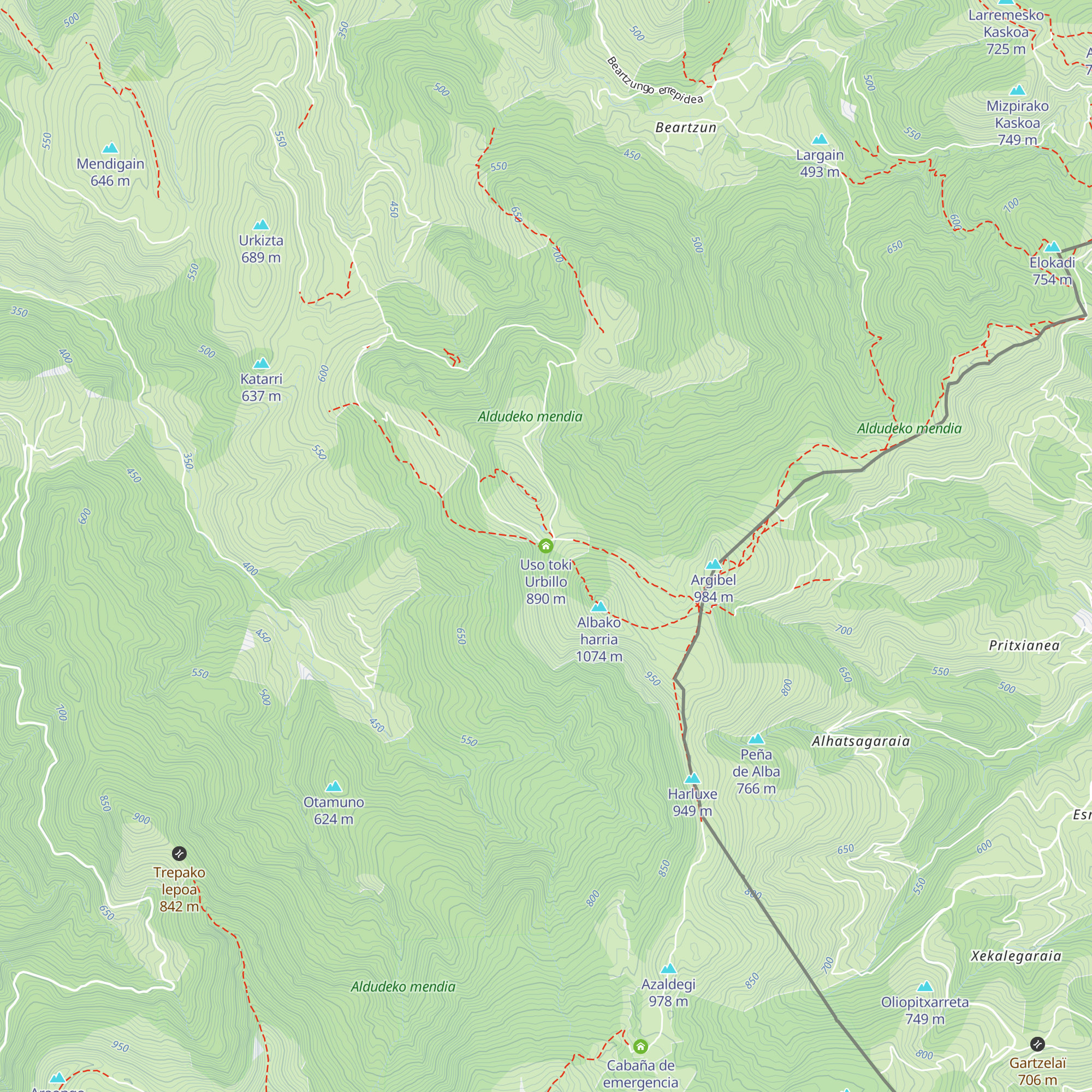 Uso toki Urbillo map