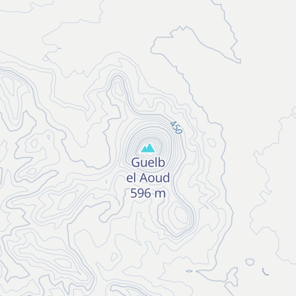 Map of Guelb el Aoud