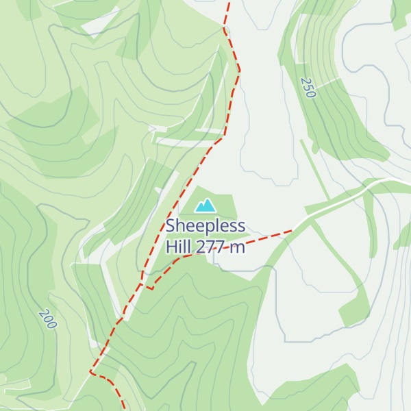 Map of Sheepless Hill